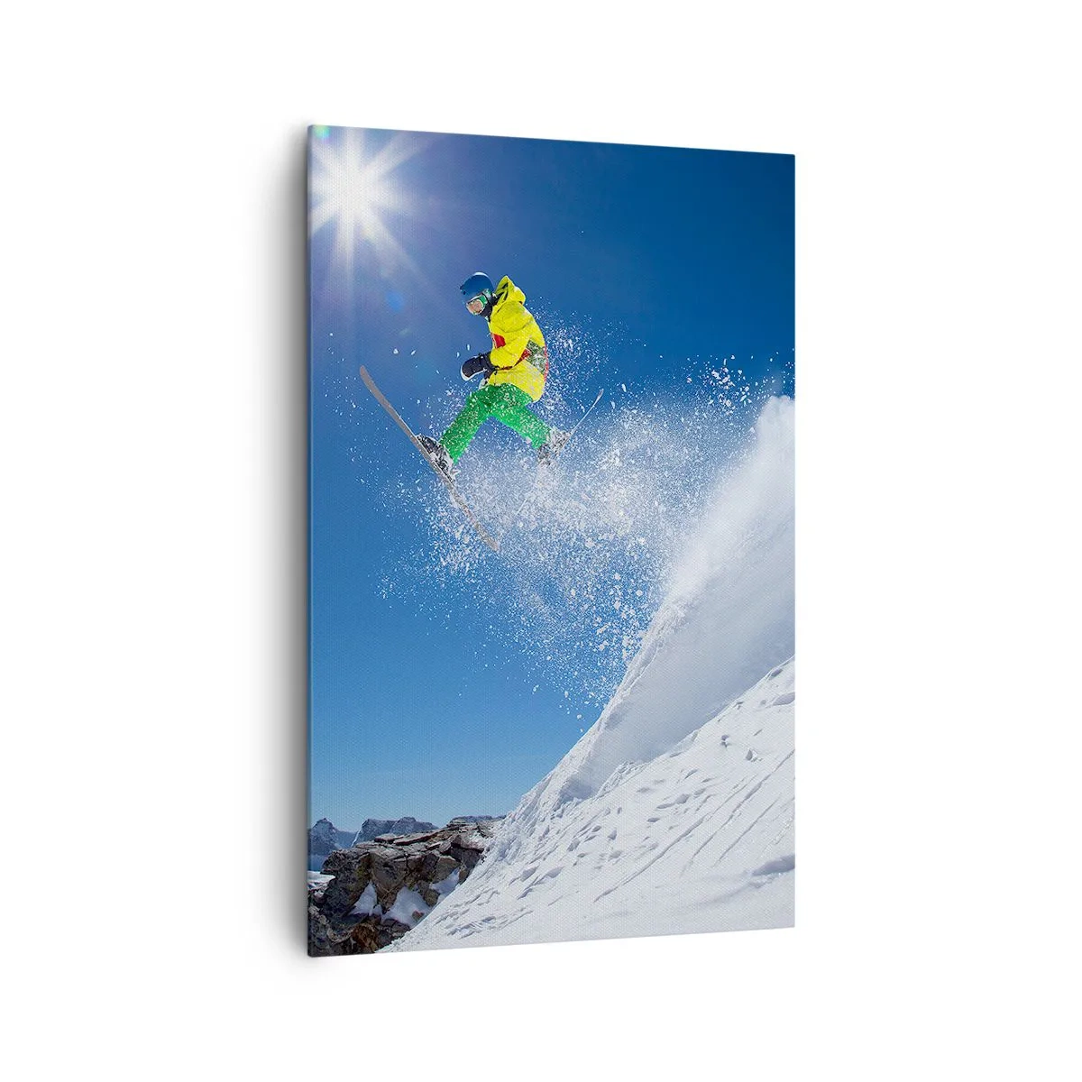 Obraz na plátne - Tancujúci s horami - 80x120 cm