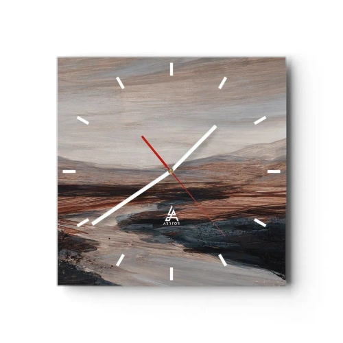 Nástenné hodiny - Pokojné údolie - 30x30 cm