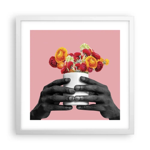 Plagát v bielom ráme - Apoteóza života - 40x40 cm