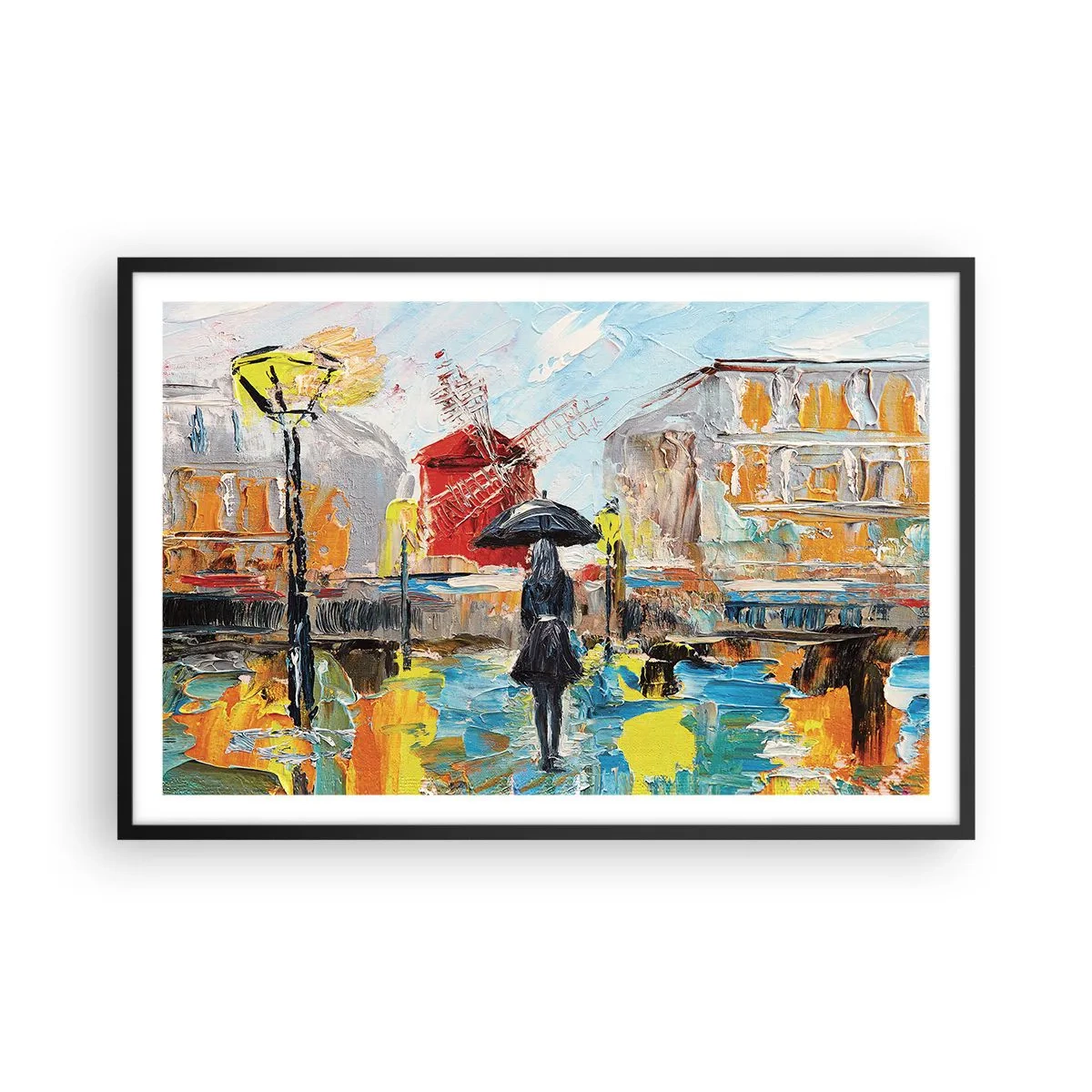 Plagát v čiernom ráme - Parížske legendy - 91x61 cm