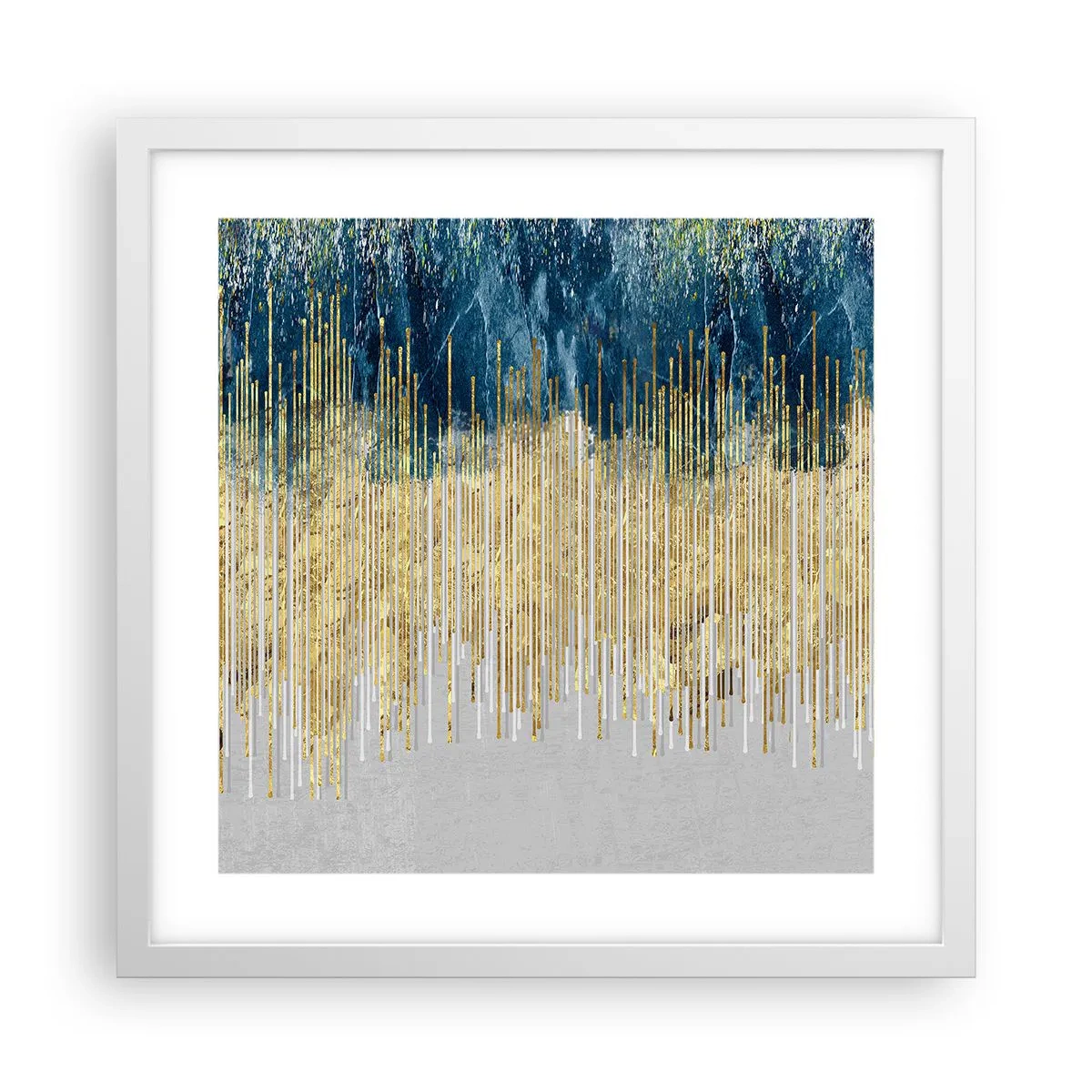Plagát v bielom ráme - Pozlátená hranica - 40x40 cm