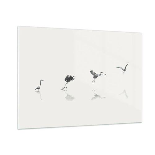Obraz na skle - Štyri jednoduché kroky - 100x70 cm