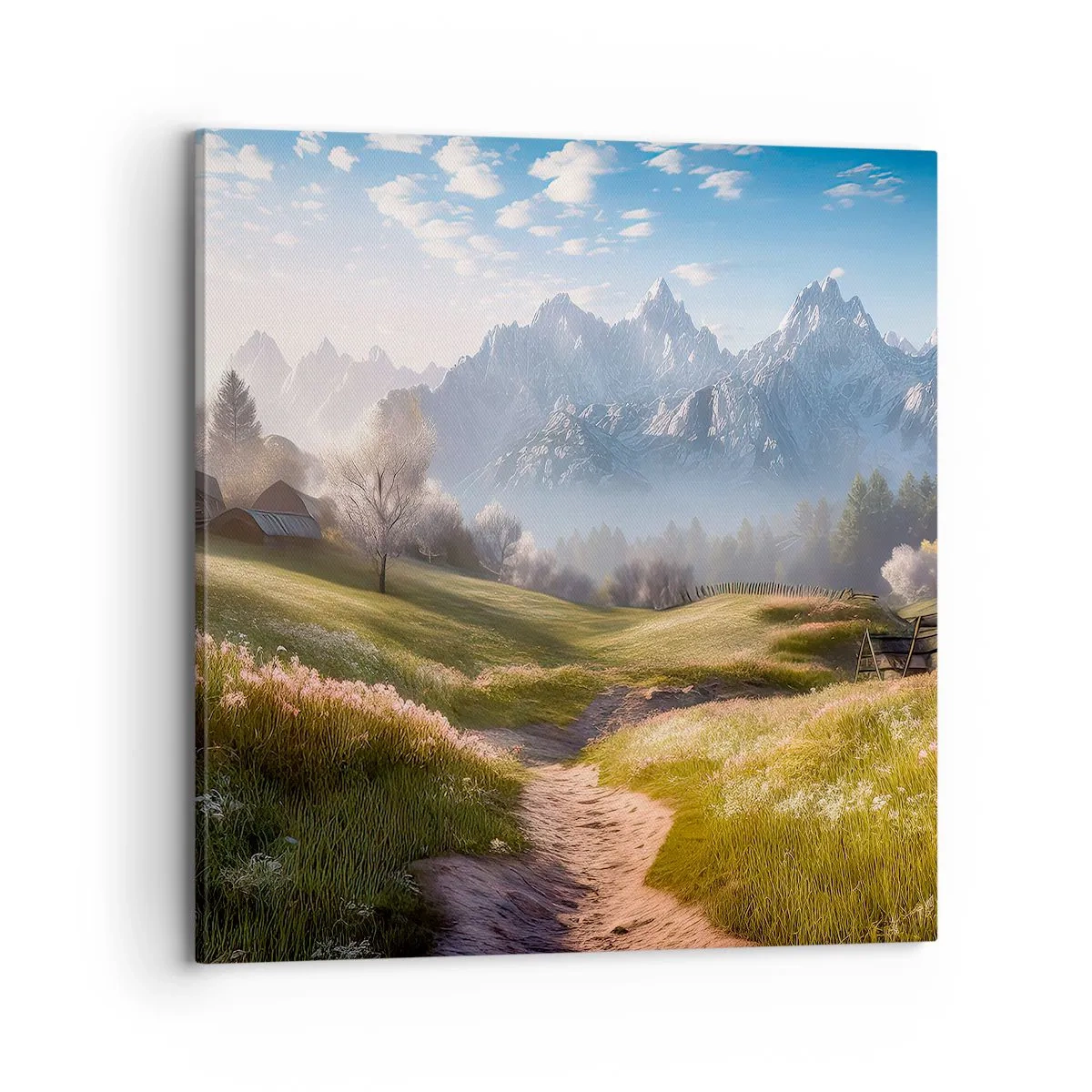 Obraz na plátne - Idylické údolie - 70x70 cm