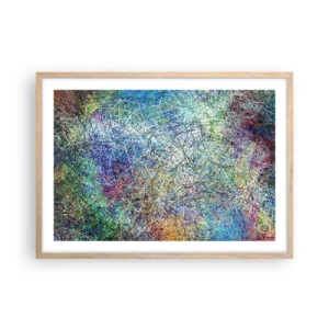 Plagát v ráme zo svetlého duba - To nie je tak jednoduché - 70x50 cm