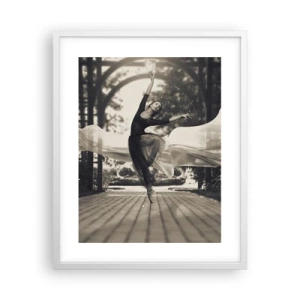 Plagát v bielom ráme - Tanec ducha záhrady - 40x50 cm