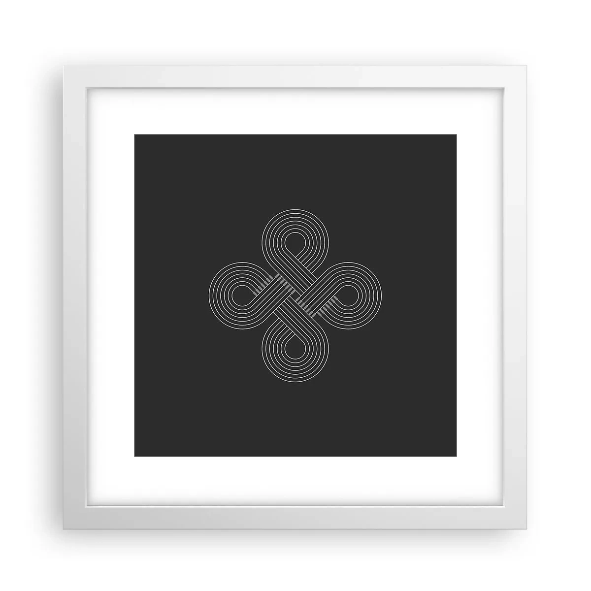 Plagát v bielom ráme - V keltskom duchu - 30x30 cm