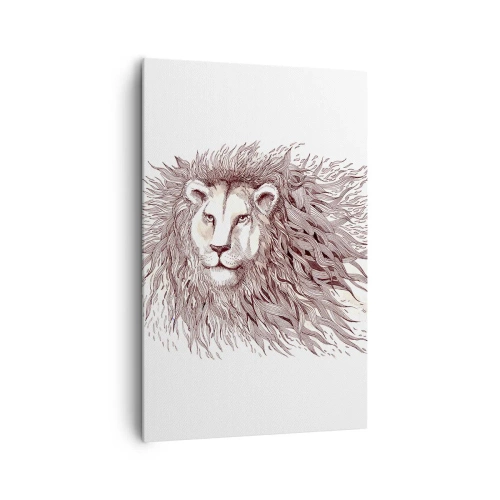 Obraz na plátne - Ohnivý vládca - 80x120 cm