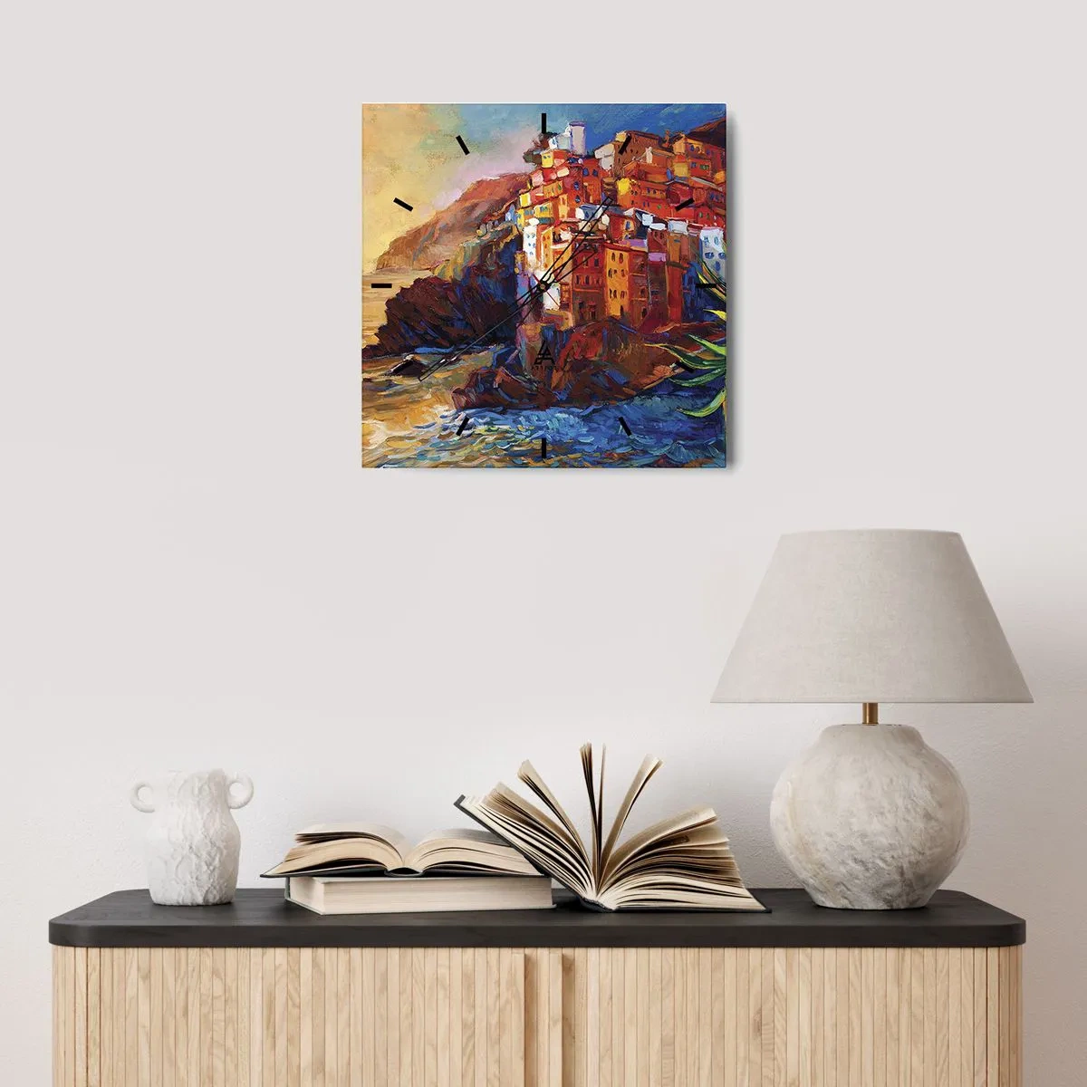 Nástenné hodiny - Taliansky nádych - 30x30 cm
