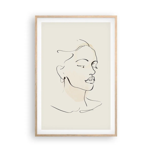 Plagát v ráme zo svetlého duba - Výrazným ťahom - 61x91 cm