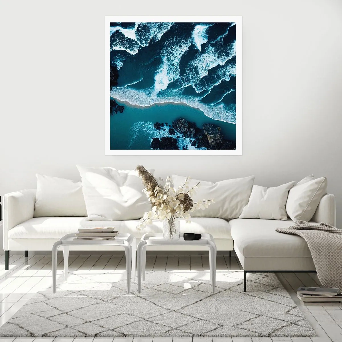 Plagát - Zahalené do vĺn - 50x50 cm