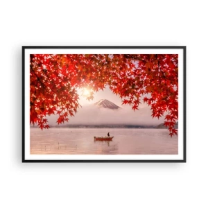 Plagát v čiernom ráme - V japonskom štýle - 100x70 cm