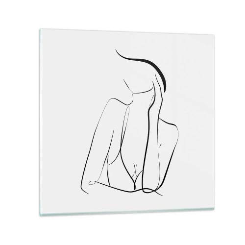 Obraz na skle - Na vlne snov - 40x40 cm