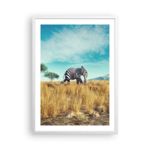 Plagát v bielom ráme - Šedá už nie je v móde - 50x70 cm