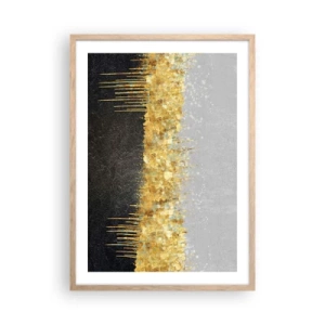 Plagát v ráme zo svetlého duba - Dovnútra a nahor - 50x70 cm