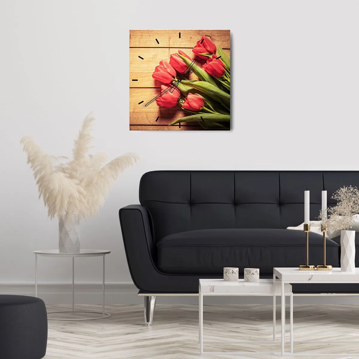 Nástenné hodiny - Jarné vyznanie - 30x30 cm