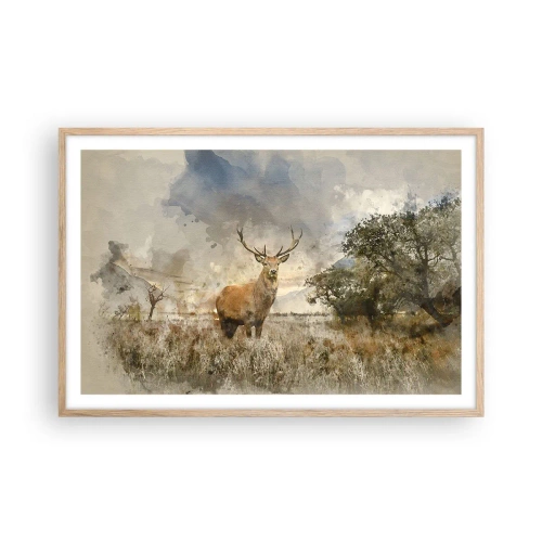 Plagát v ráme zo svetlého duba - Dôstojnosť - sila - majestátnosť - 91x61 cm