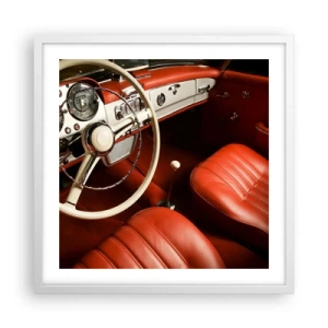 Plagát v bielom ráme - Luxus v štýle vintage - 50x50 cm