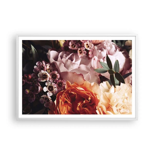 Plagát v bielom ráme - Zabalené do krásy - 100x70 cm