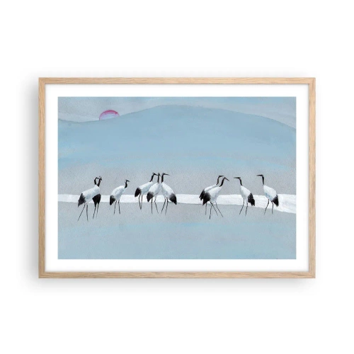 Plagát v ráme zo svetlého duba - Po horúcom dni - 70x50 cm