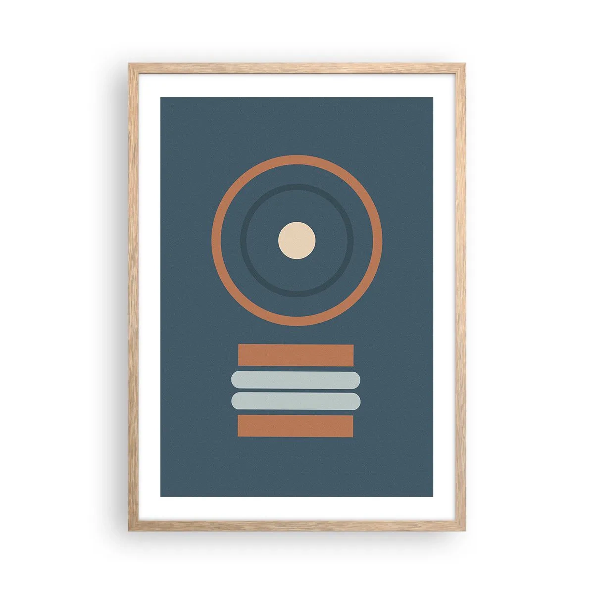 Plagát v ráme zo svetlého duba - Podstata vecí - 50x70 cm