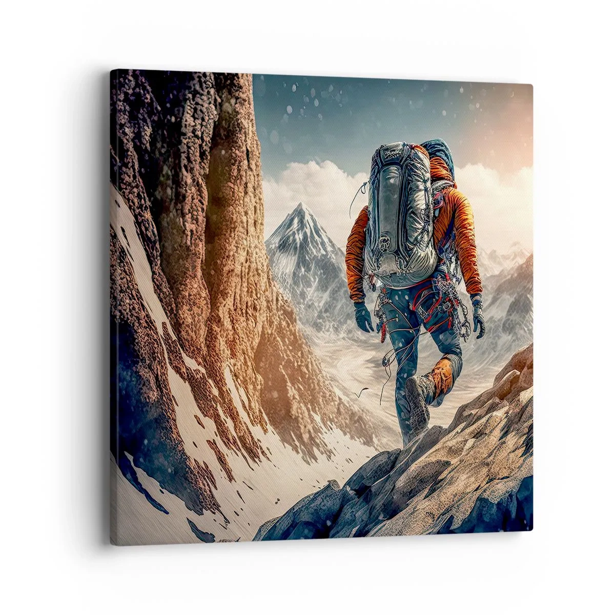 Obraz na plátne - Osamelý bojovník - 40x40 cm