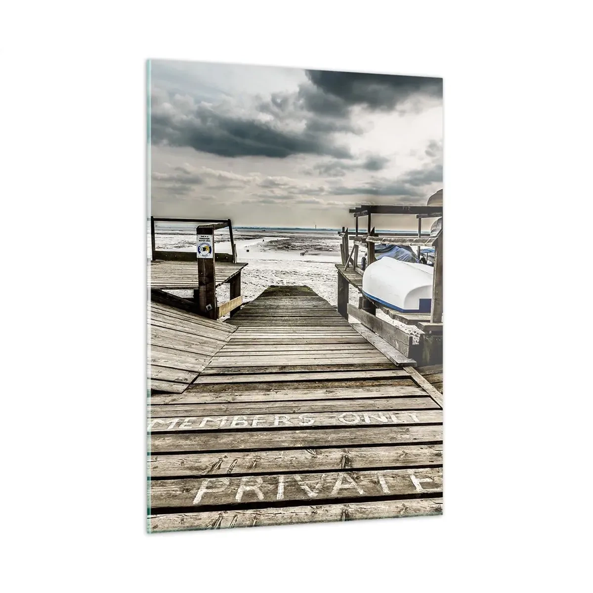 Obraz na skle - Severná pláž - 50x70 cm