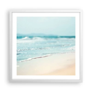 Plagát v bielom ráme - Teplo a hluk - 50x50 cm