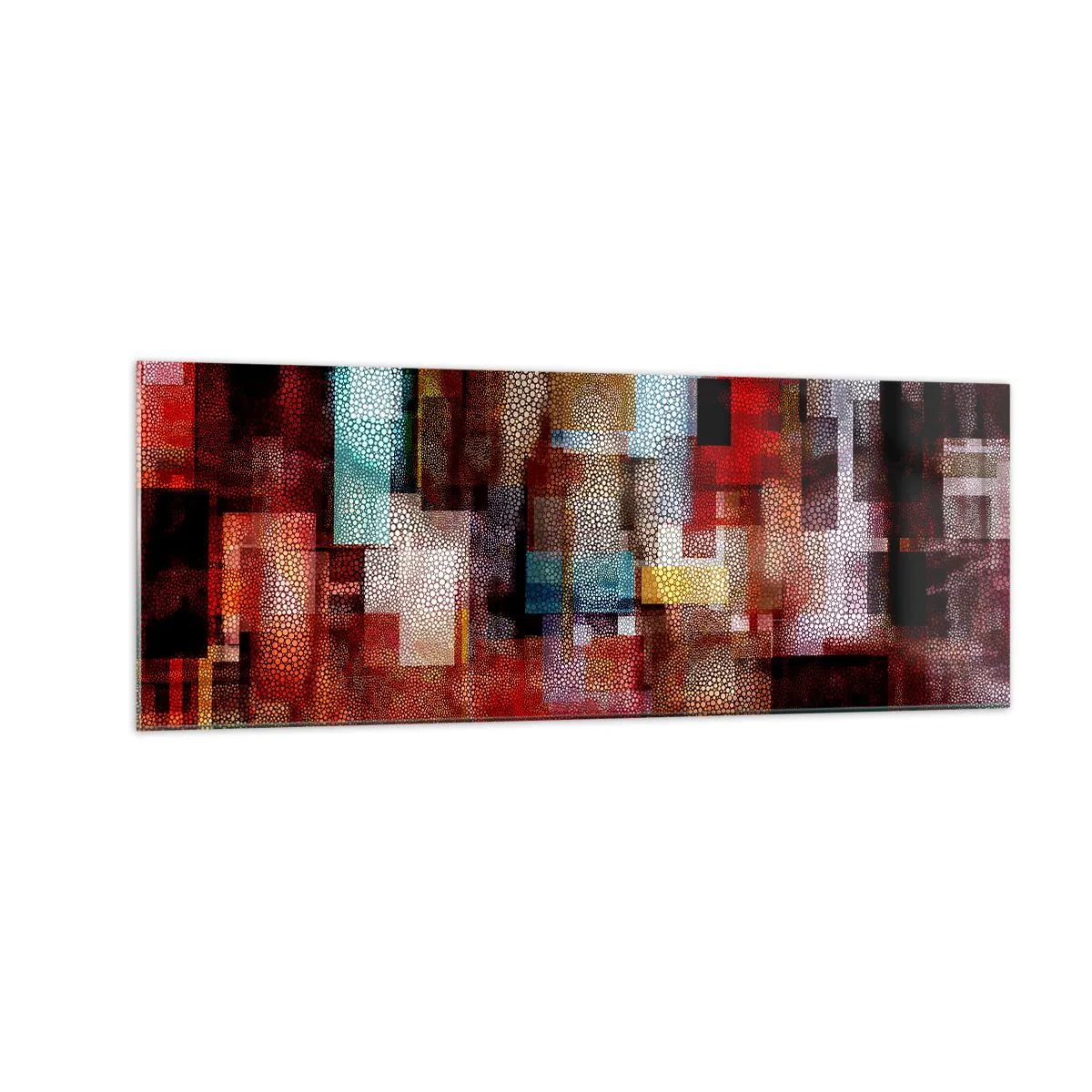 Obraz na skle - Chaos a zmätok - 140x50 cm