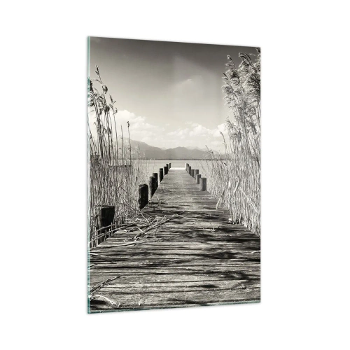 Obraz na skle - V ústraní tráv - 50x70 cm