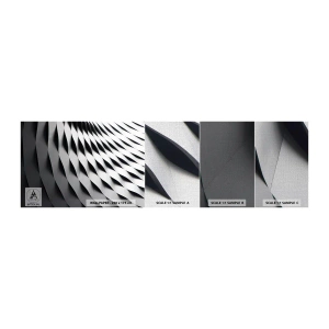Vzorka fototapety Premium Canvas - Na hladine vĺn - Moderné, Abstrakcia, oceľ - 100x30 cm