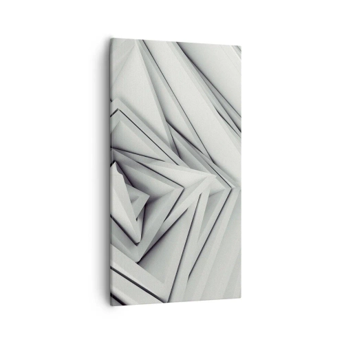 Obraz na plátne - Symfónia ostrých uhlov - 55x100 cm
