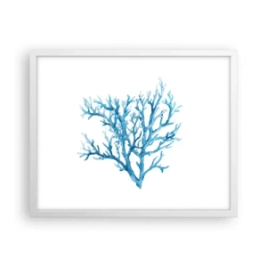 Plagát v bielom ráme - Morský filigrán - 50x40 cm