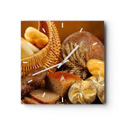 Nástenné hodiny - Znova sme mali šťastie - 30x30 cm