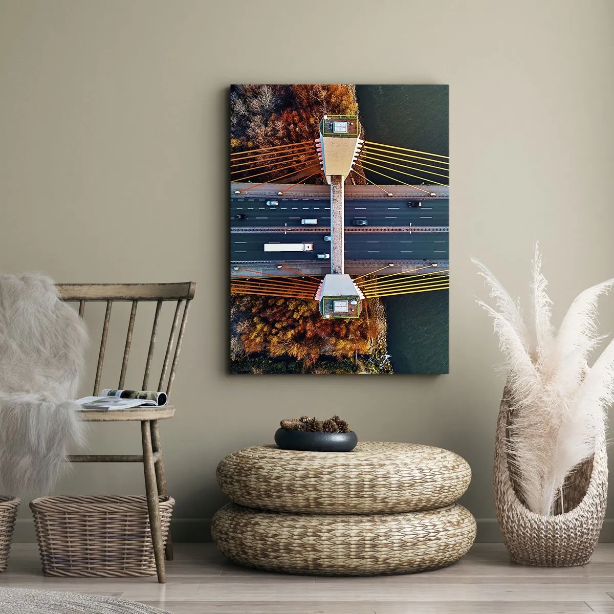 Obraz na plátne - Za vodami, za lesmi - 50x70 cm
