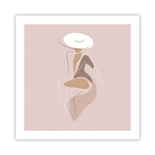 Plagát - Ako vyzerá pravá dáma? - 50x50 cm