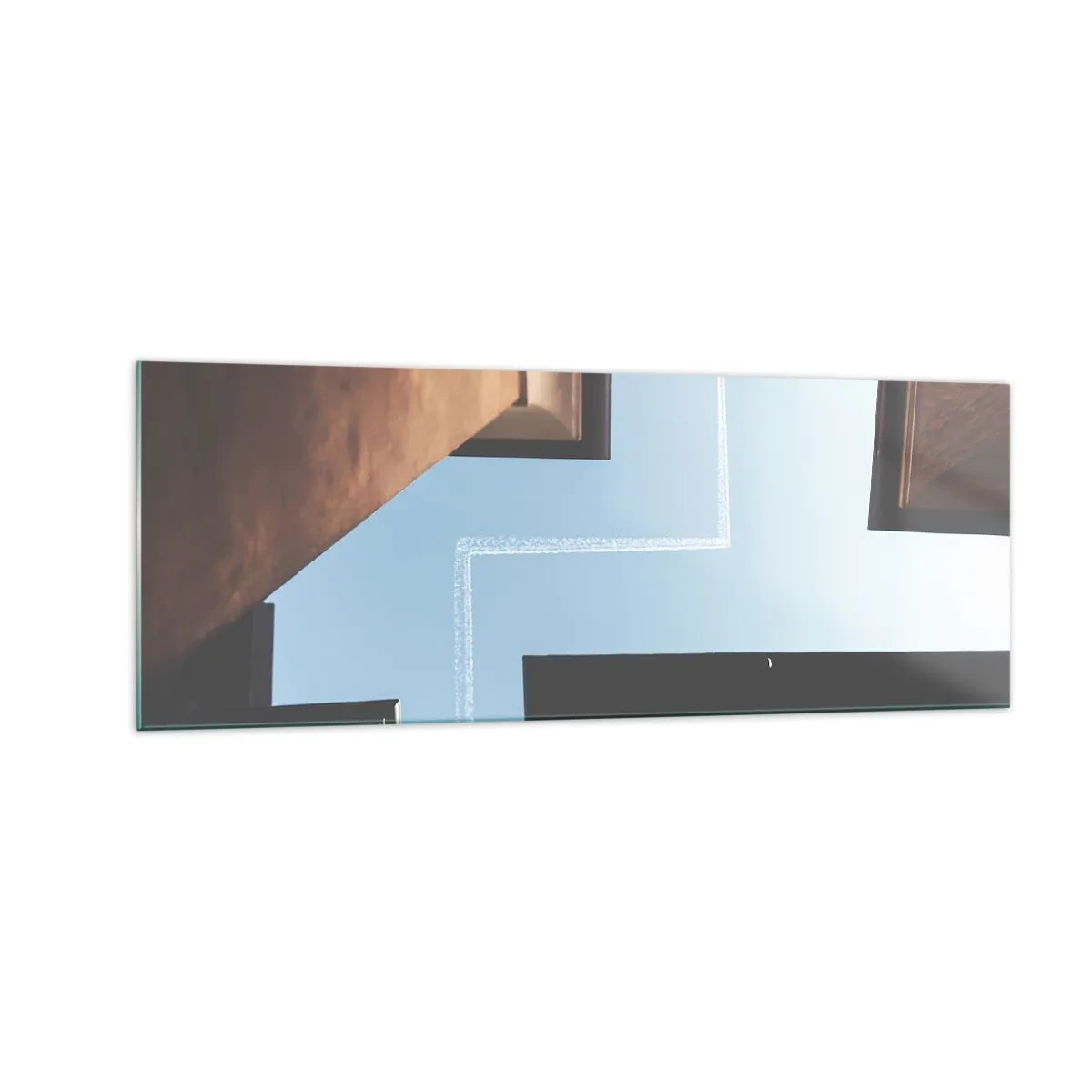 Obraz na skle - Nad mestským labyrintom - 140x50 cm