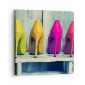 Obraz na plátne - Prechádzkou po dúhe - 30x30 cm