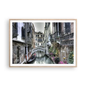 Plagát v ráme zo svetlého duba - Od storočí v tichom zamyslení - 100x70 cm