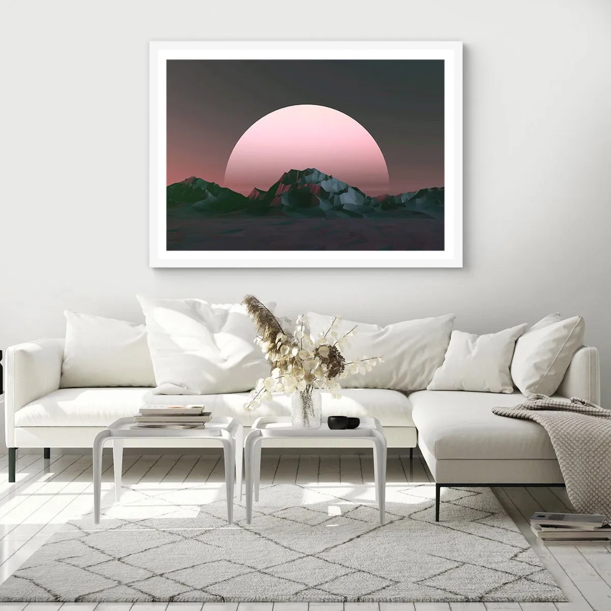 Plagát v bielom ráme - V susednej galaxii - 100x70 cm