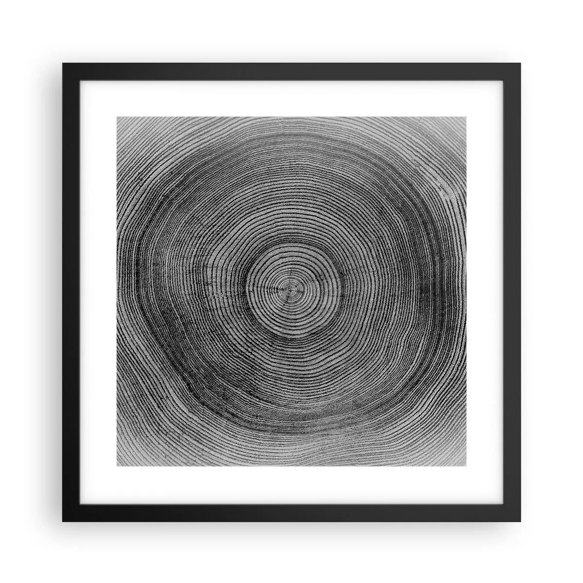 Plagát v čiernom ráme - Znamenie doby - 40x40 cm