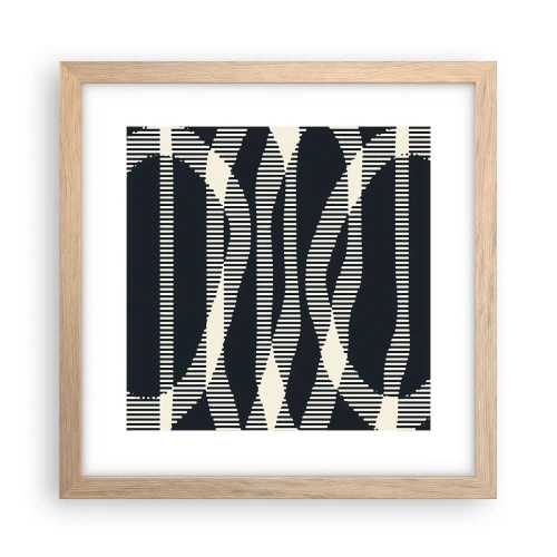 Plagát v ráme zo svetlého duba - Pokus o prelomenie temnoty - 30x30 cm