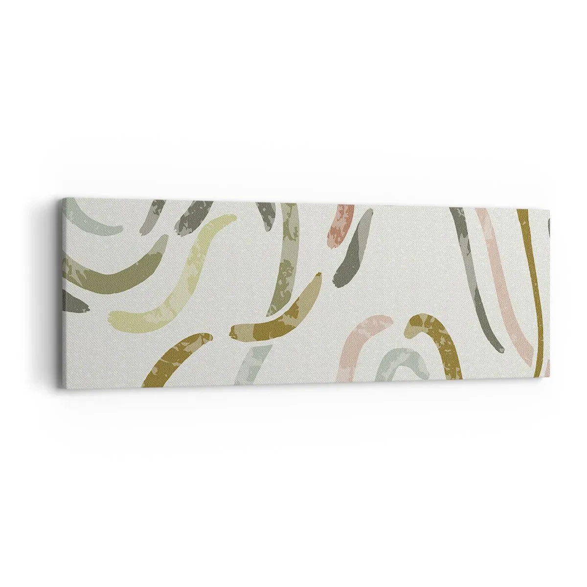 Obraz na plátne - Radostný tanec abstrakcie - 90x30 cm