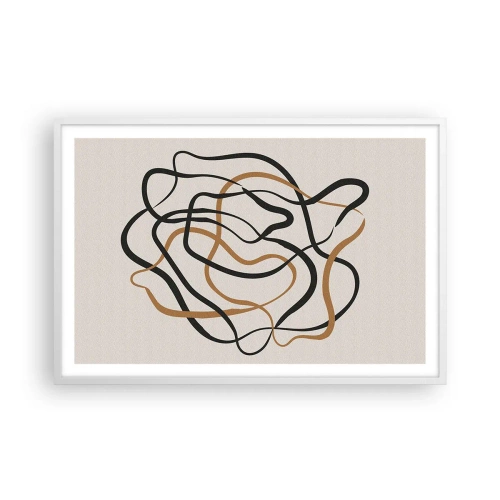 Plagát v bielom ráme - Všetko sa pokrútilo - 91x61 cm