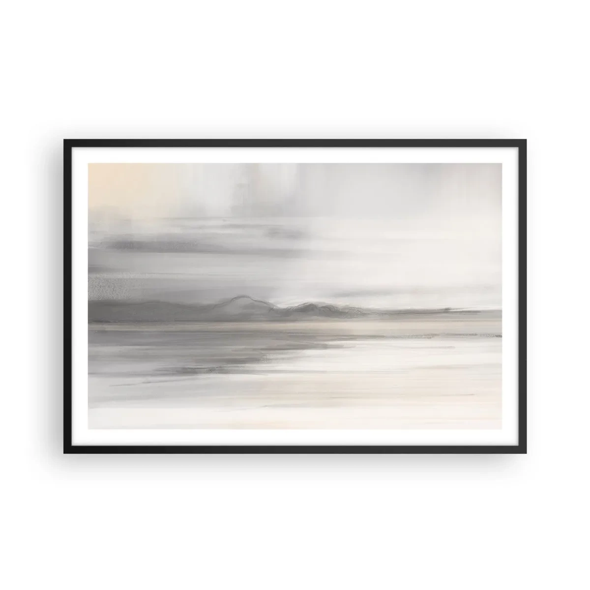 Plagát v čiernom ráme - Zamyslená diaľka - 91x61 cm