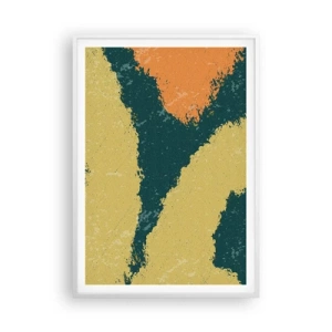 Plagát v bielom ráme - Abstrakcia – spomalený pohyb - 70x100 cm
