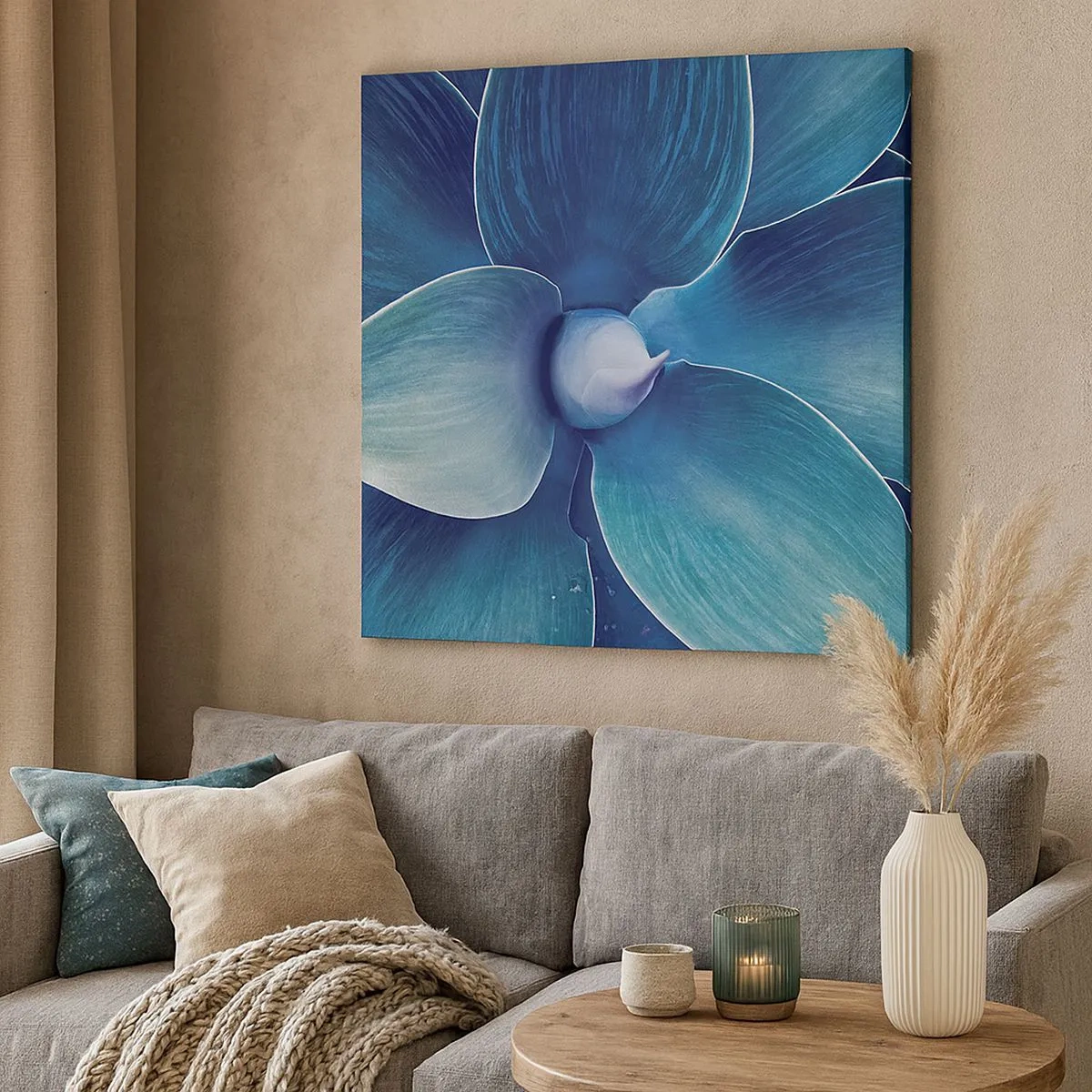 Obraz na plátne - Modrastý od neba - 30x30 cm