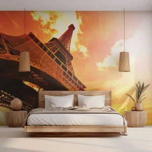 Fototapeta Standard Eco - Monumentálna, pretože je pozlátená slnkom - Mesto, Paríž, Eiffelova veža - 200x140 cm