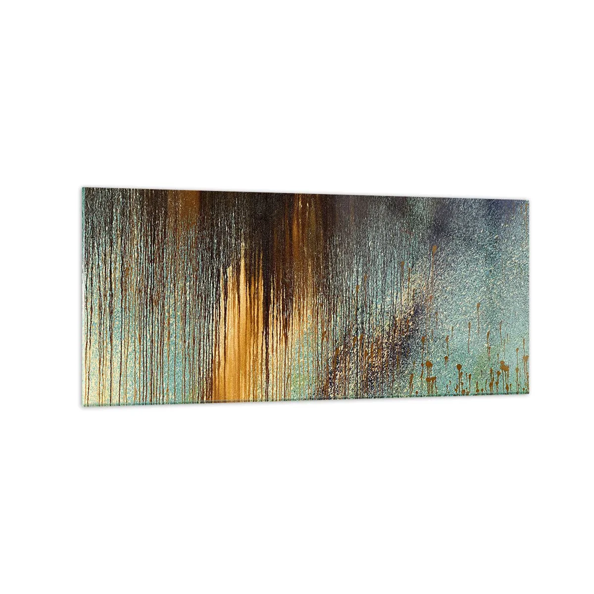 Obraz na skle - Nenáhodná farebná kompozícia - 120x50 cm