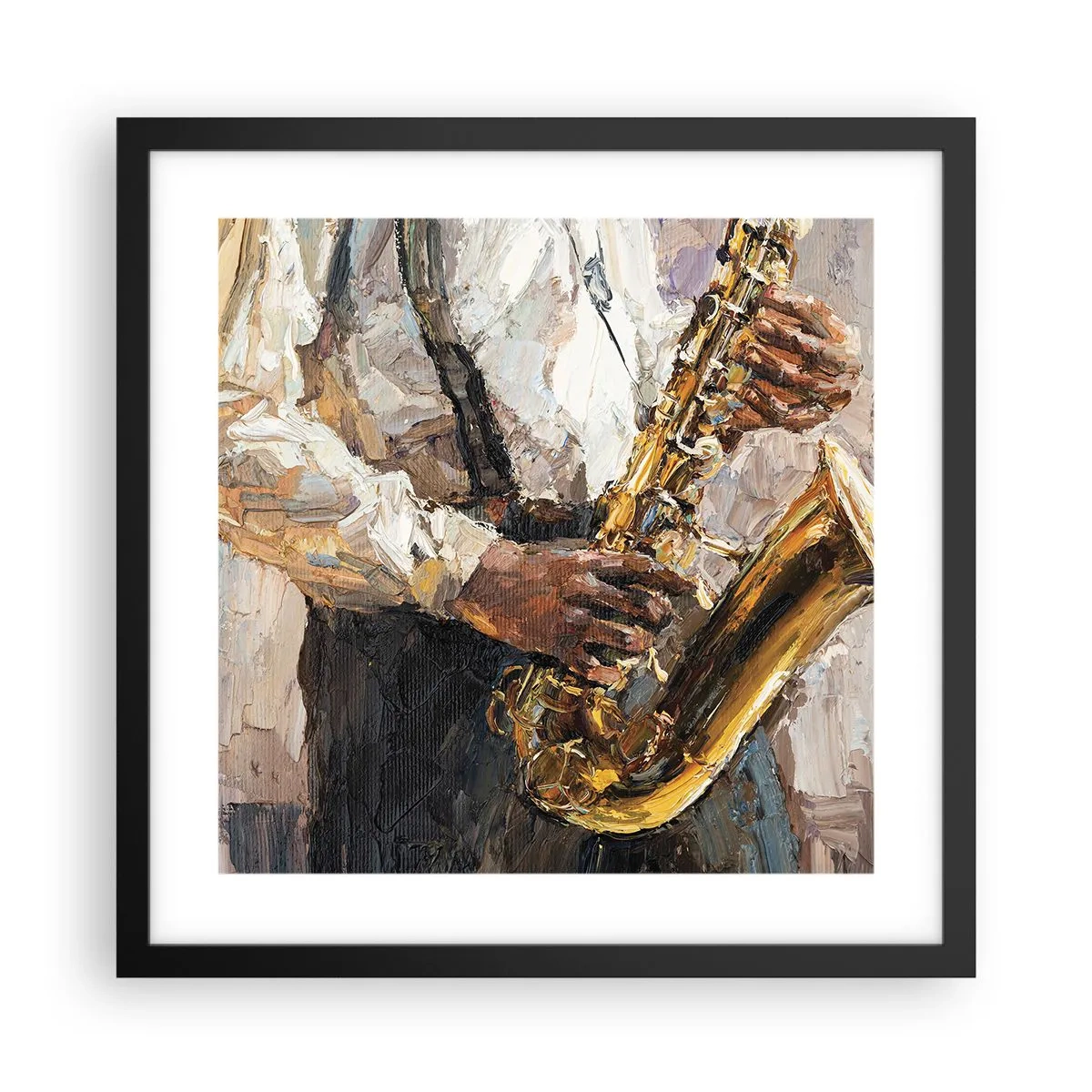 Plagát v čiernom ráme - Čas na sólovú hru - 40x40 cm