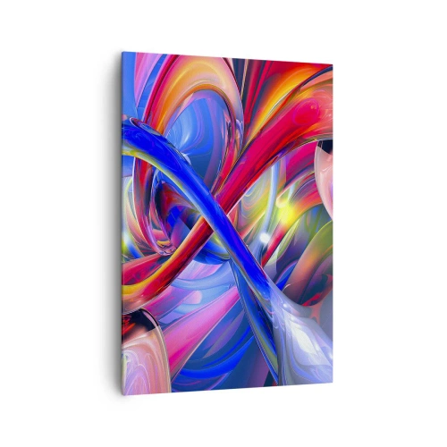 Obraz na plátne - Tanec farieb - 70x100 cm